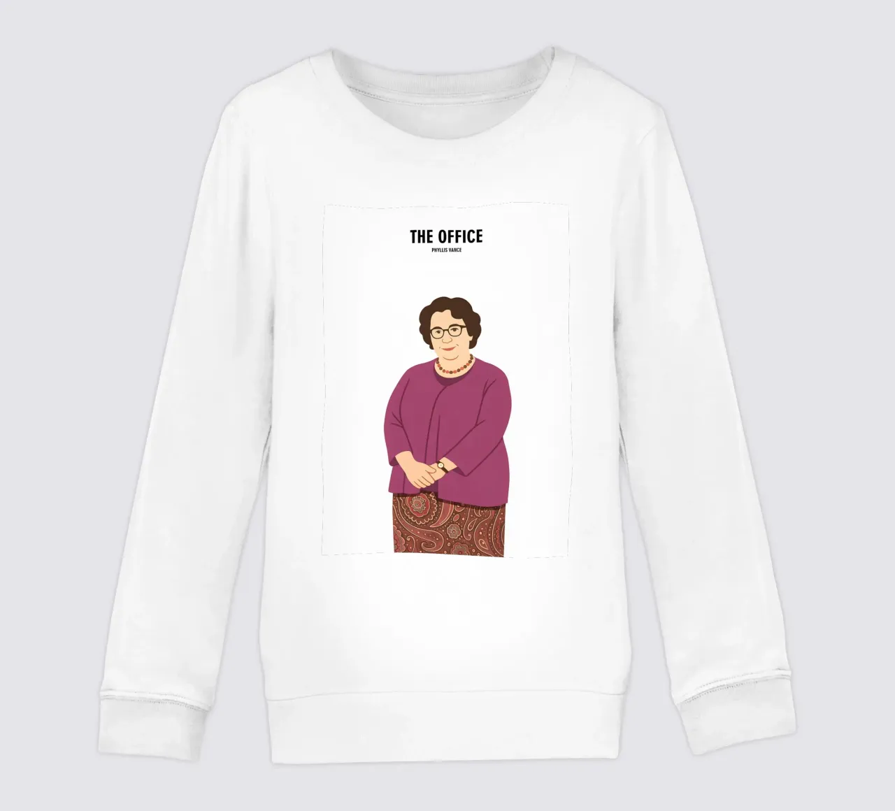 Phyllis Vance The Office felpa bambino da MoviesArt