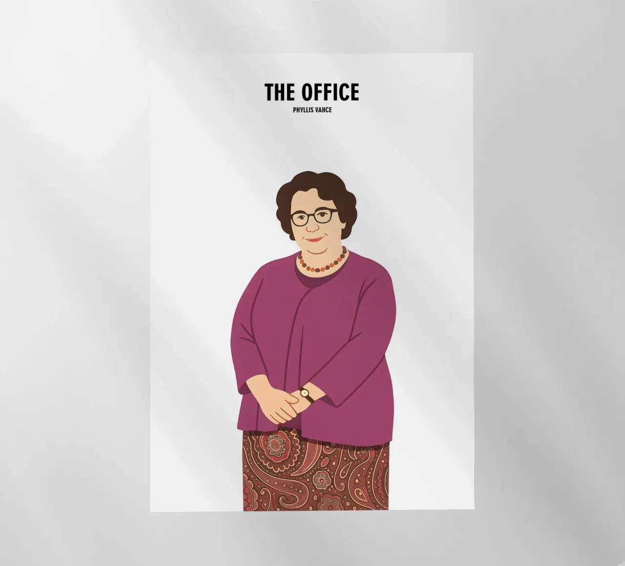 Phyllis Vance The Office pellicola backlit da MoviesArt