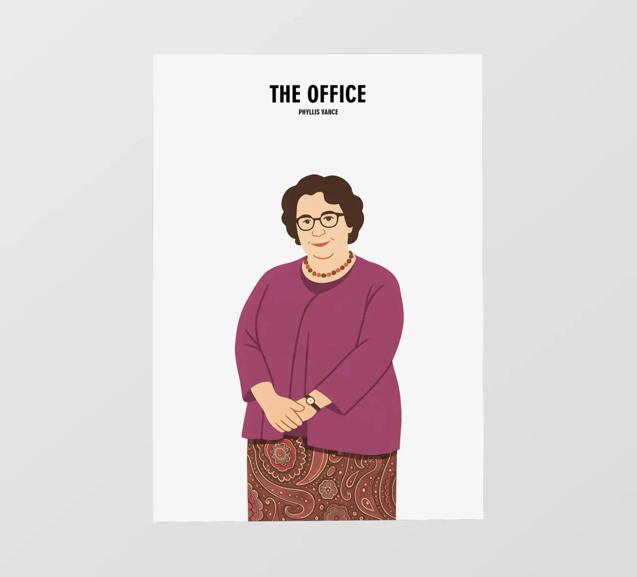 Phyllis Vance The Office pellicola backlit da MoviesArt