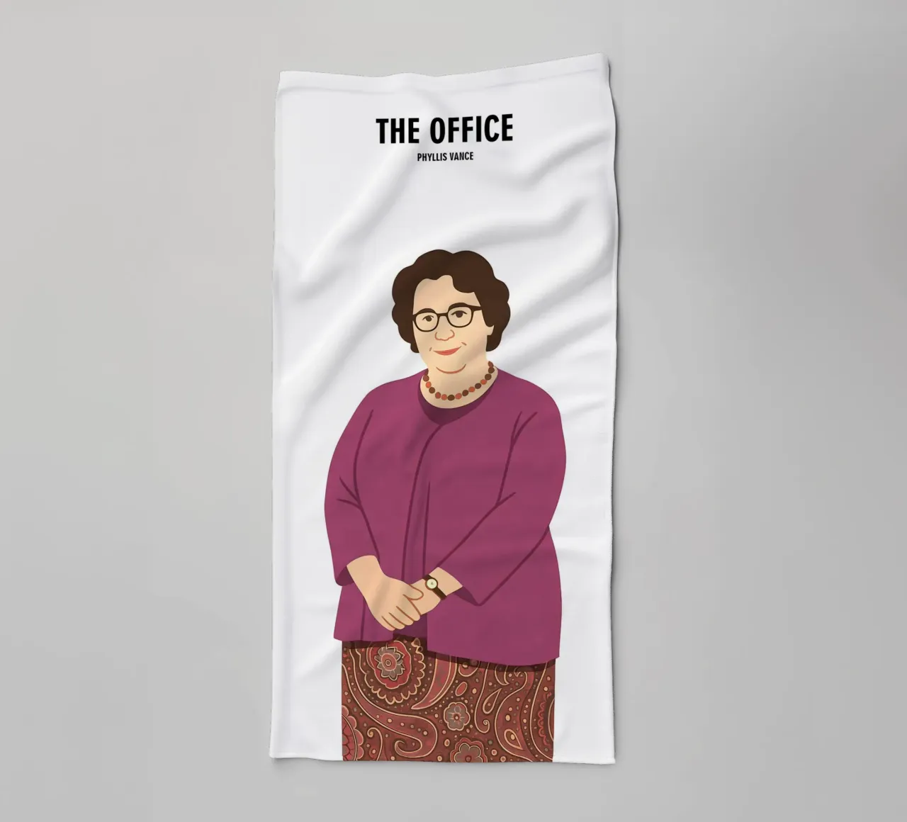 Phyllis Vance The Office asciugamano da bagno da MoviesArt