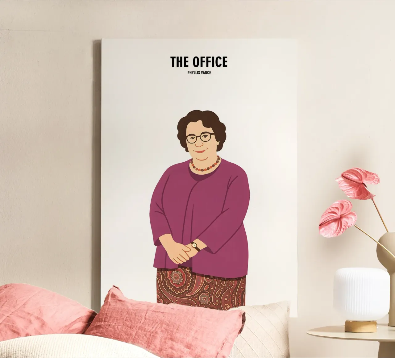 Phyllis Vance The Office tela con Cornice a cassetta da MoviesArt