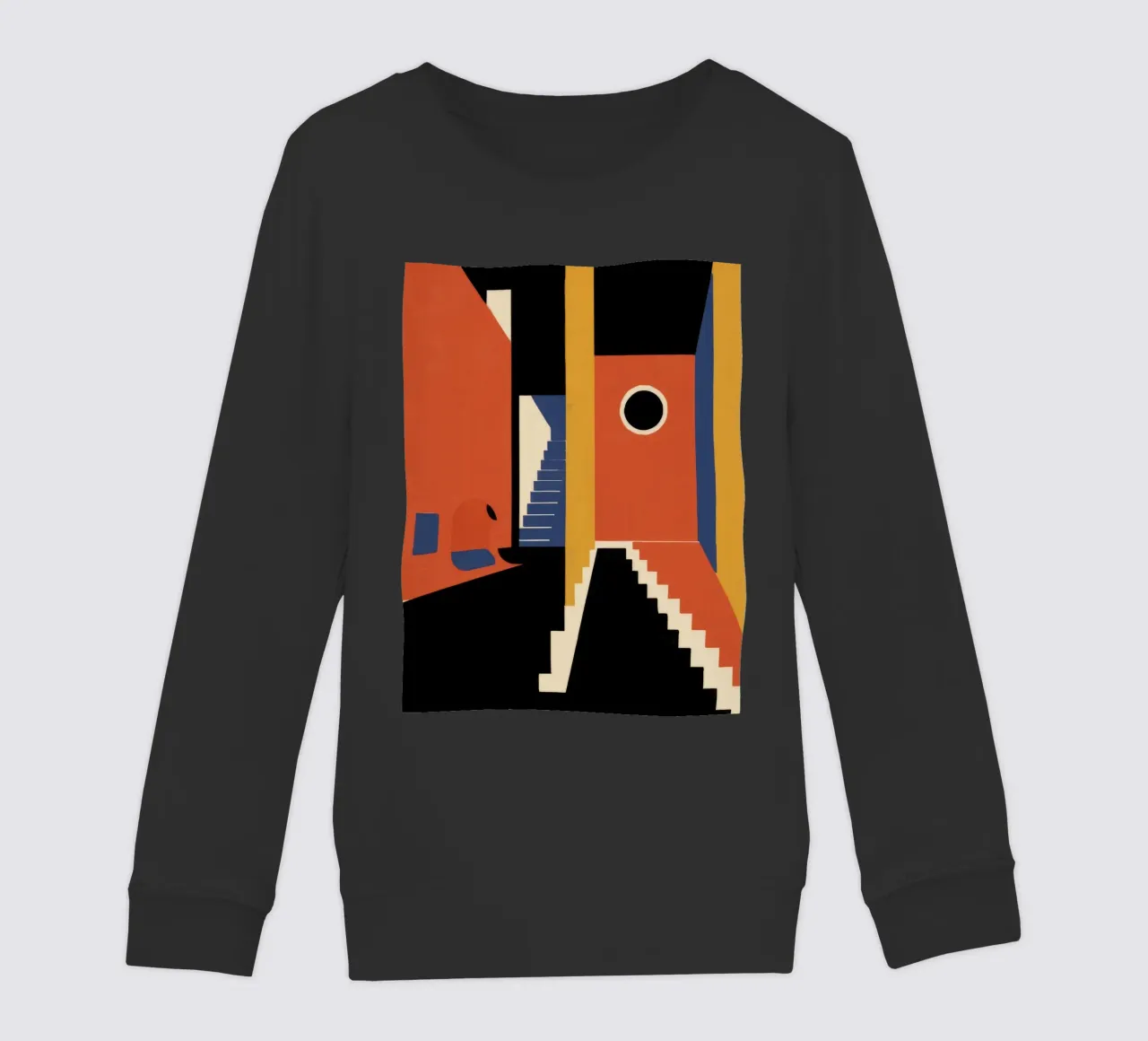 Scala geometrica con ombre felpa bambino da Jasper Rune