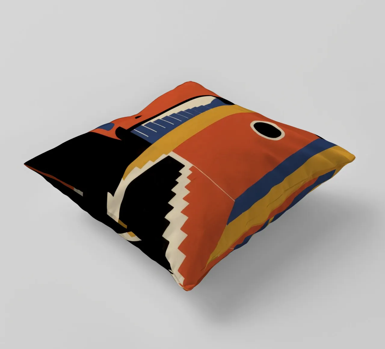 Geometric Shadow Stair decorative cushion by Jasper Rune