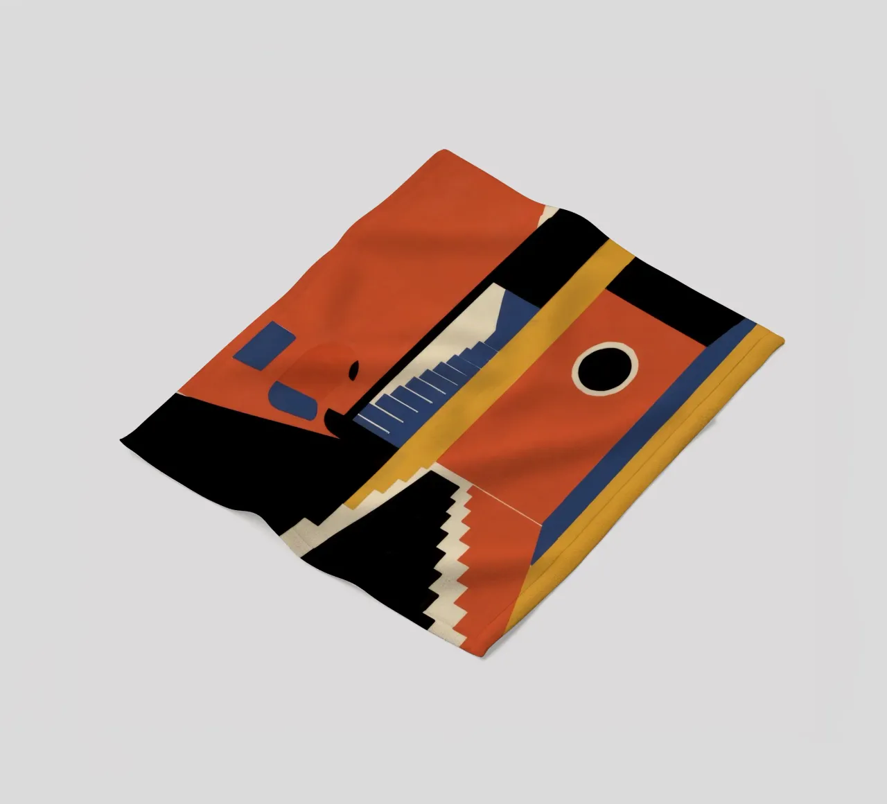 Scala geometrica con ombre coperta in pile da Jasper Rune