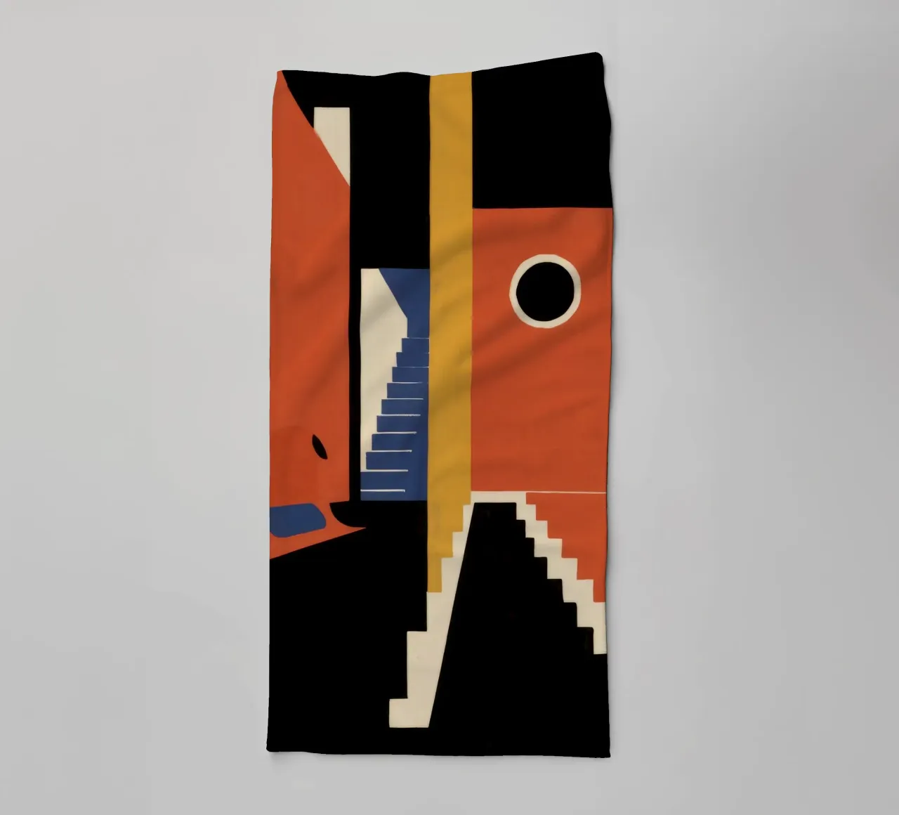 Scala geometrica con ombre asciugamano da bagno da Jasper Rune