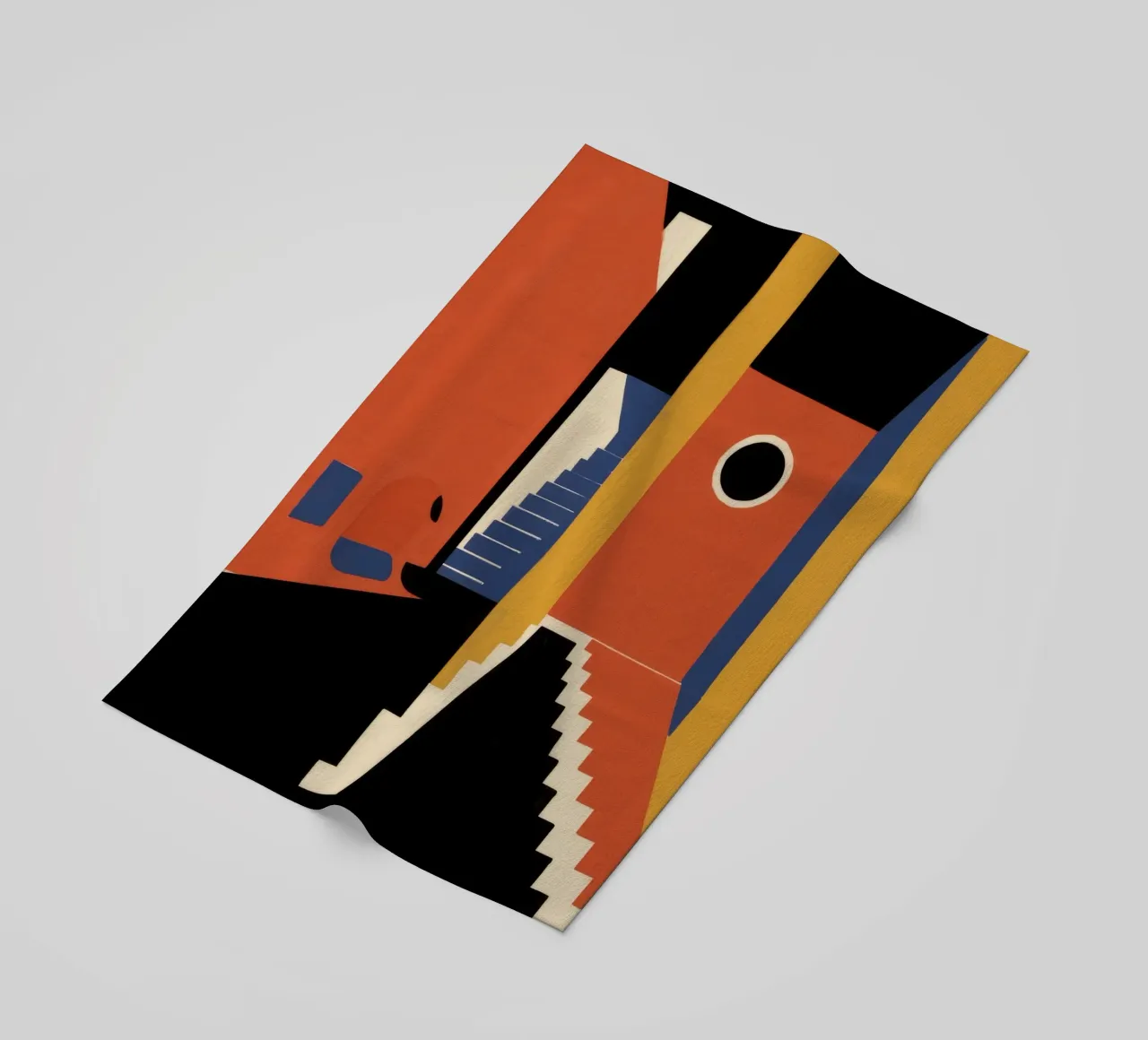 Scala geometrica con ombre telo mare da Jasper Rune