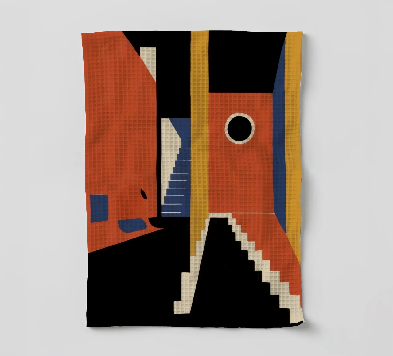 Scala geometrica con ombre canovaccio da cucina da Jasper Rune