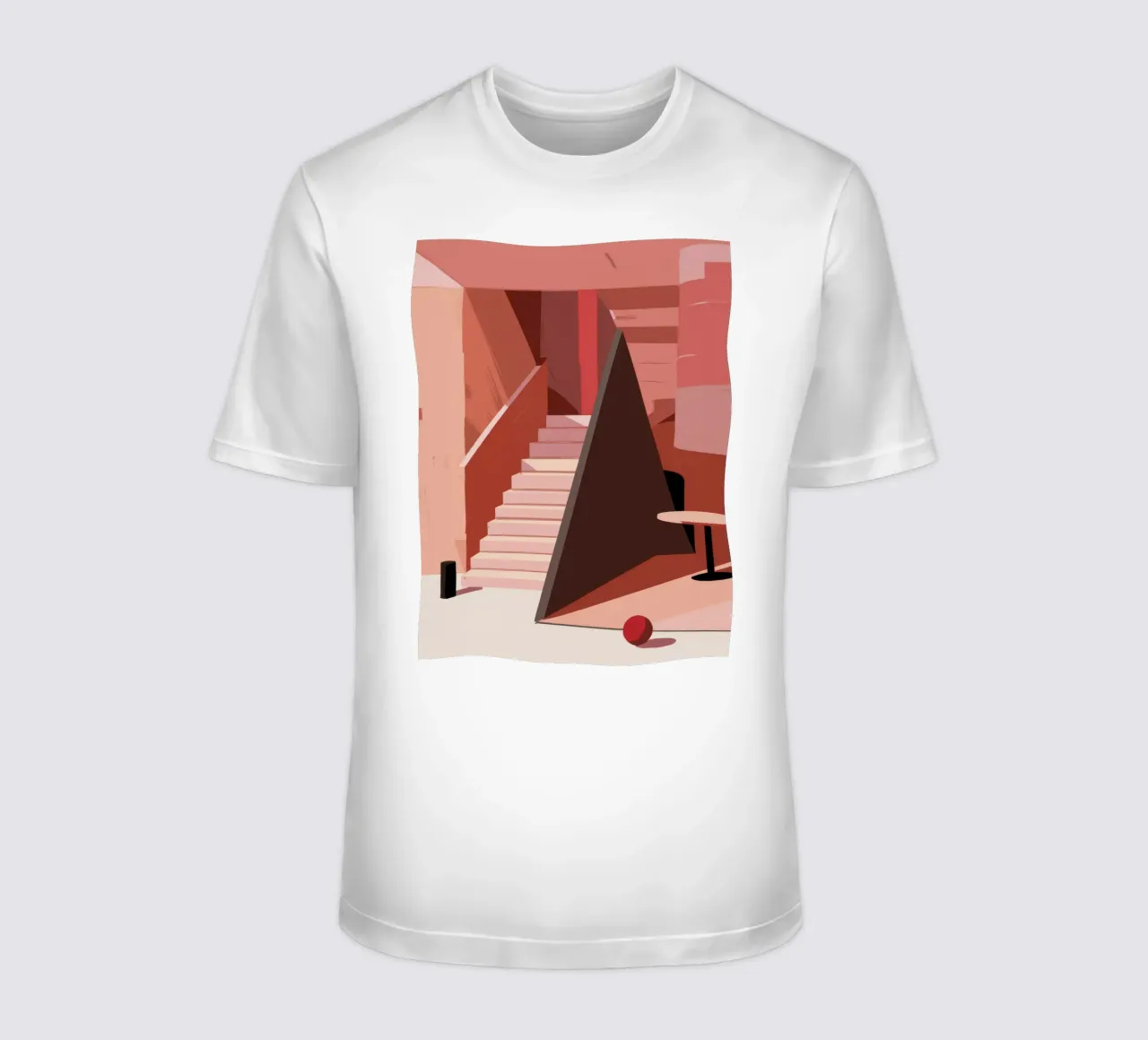 Scala monocromatica rosa t-shirt da Jasper Rune