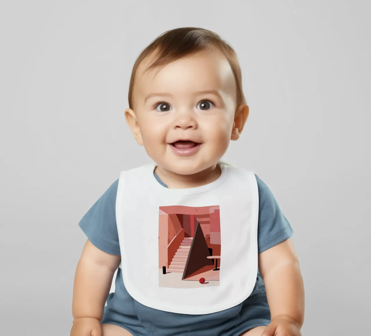 Scala monocromatica rosa bavaglino da Jasper Rune