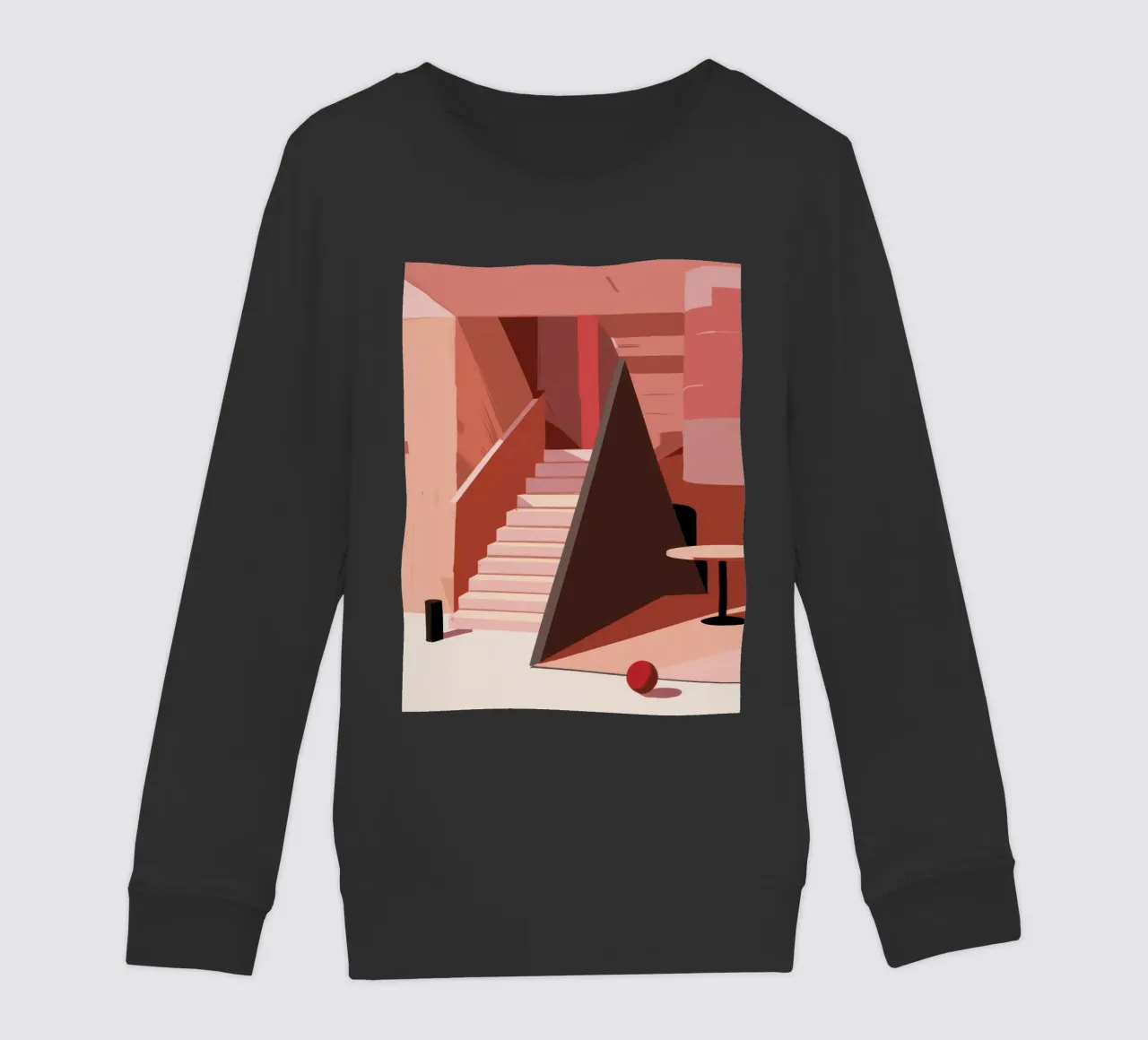 Scala monocromatica rosa felpa bambino da Jasper Rune