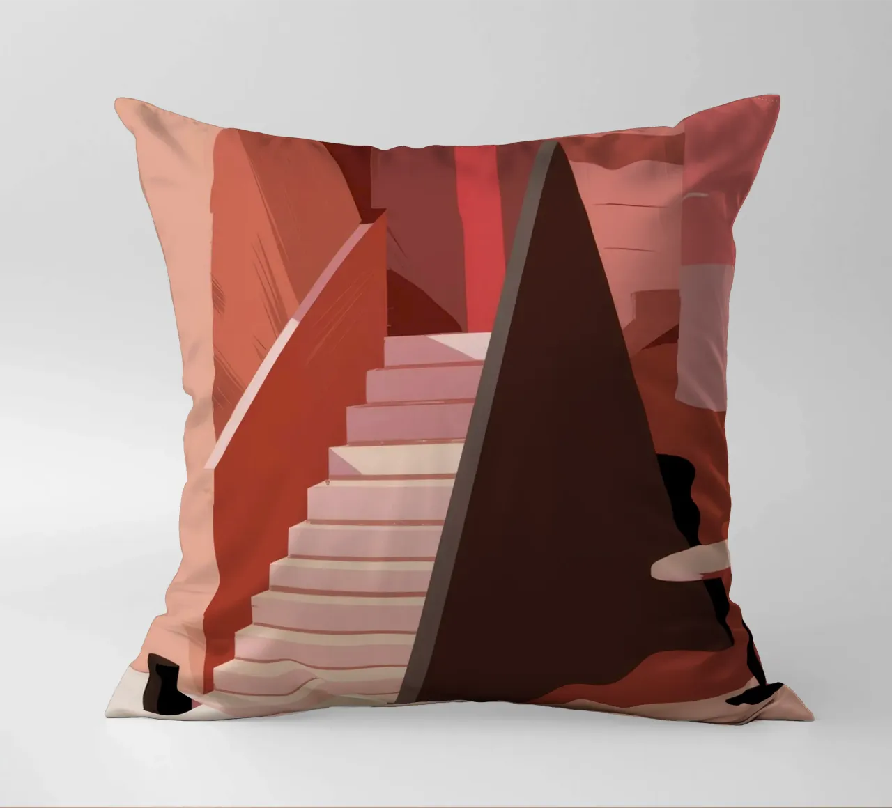 Scala monocromatica rosa cuscino da Jasper Rune