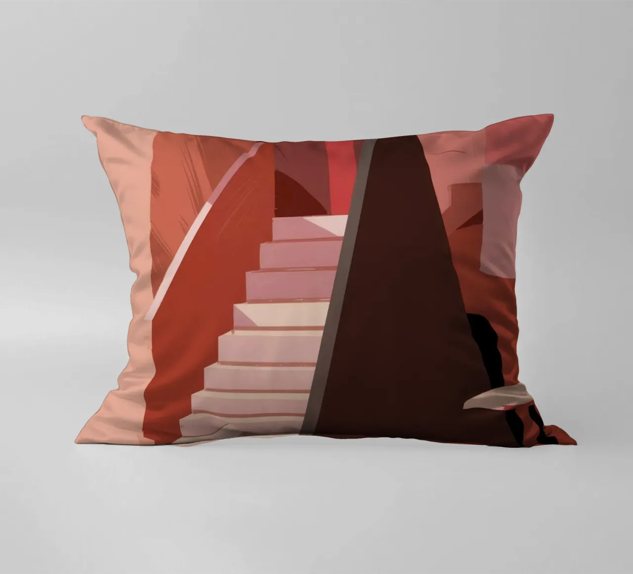 Scala monocromatica rosa cuscino da Jasper Rune