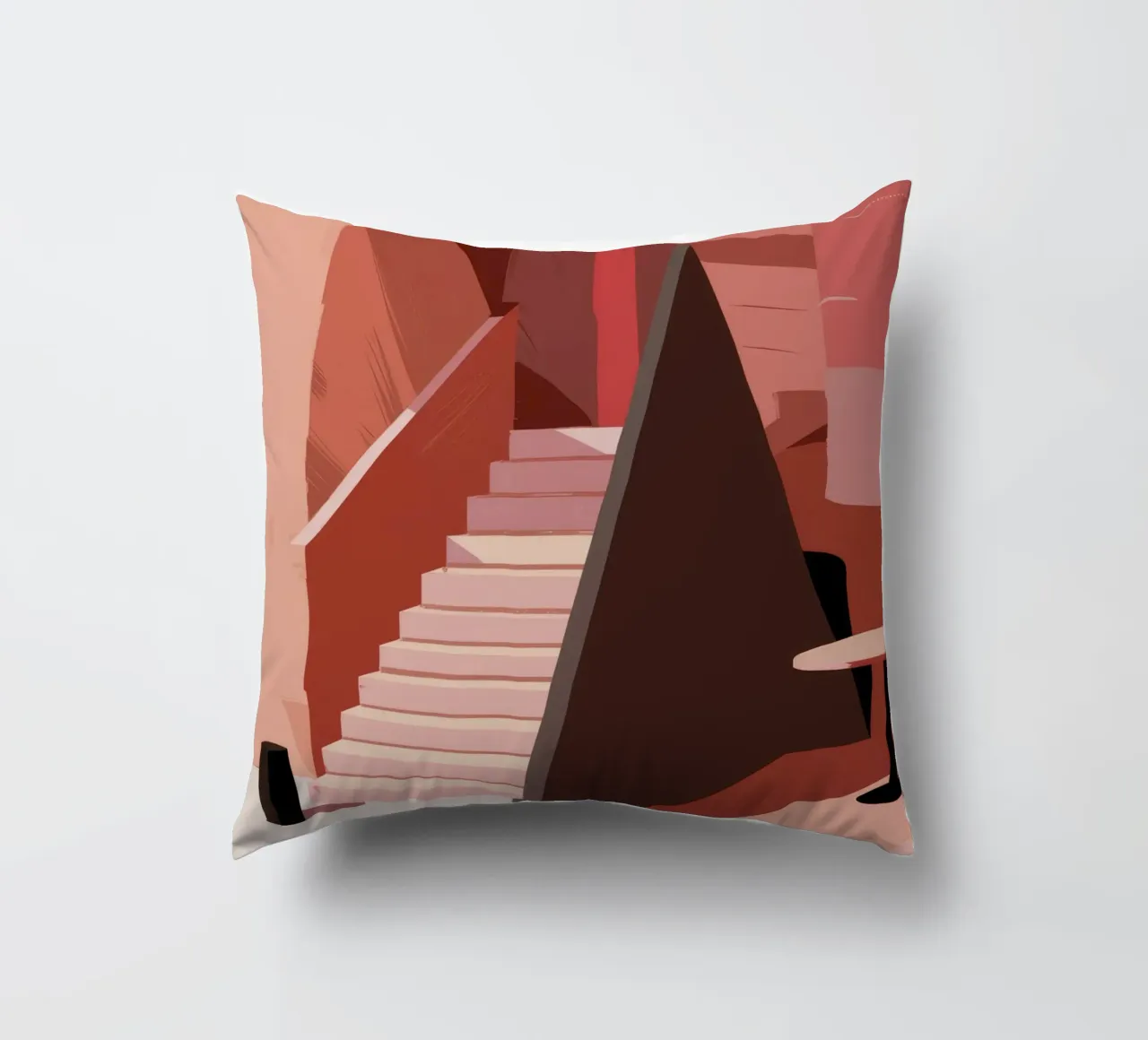 Scala monocromatica rosa cuscino da Jasper Rune