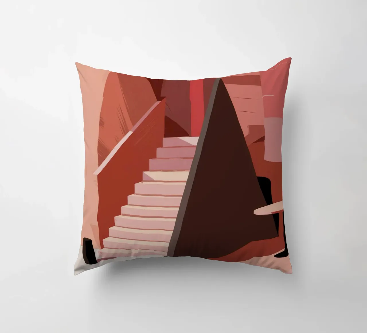 Scala monocromatica rosa cuscino da Jasper Rune