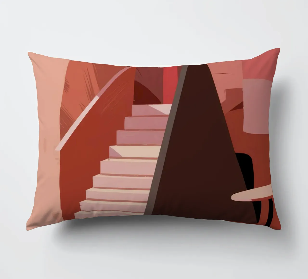 Scala monocromatica rosa cuscino da Jasper Rune