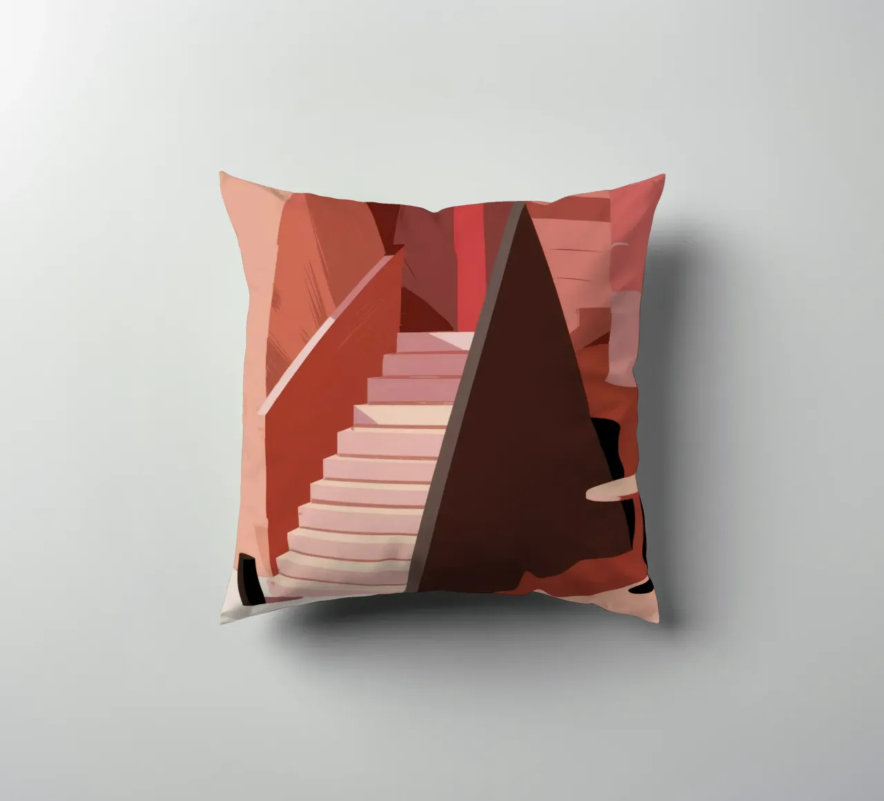 Scala monocromatica rosa cuscino da Jasper Rune