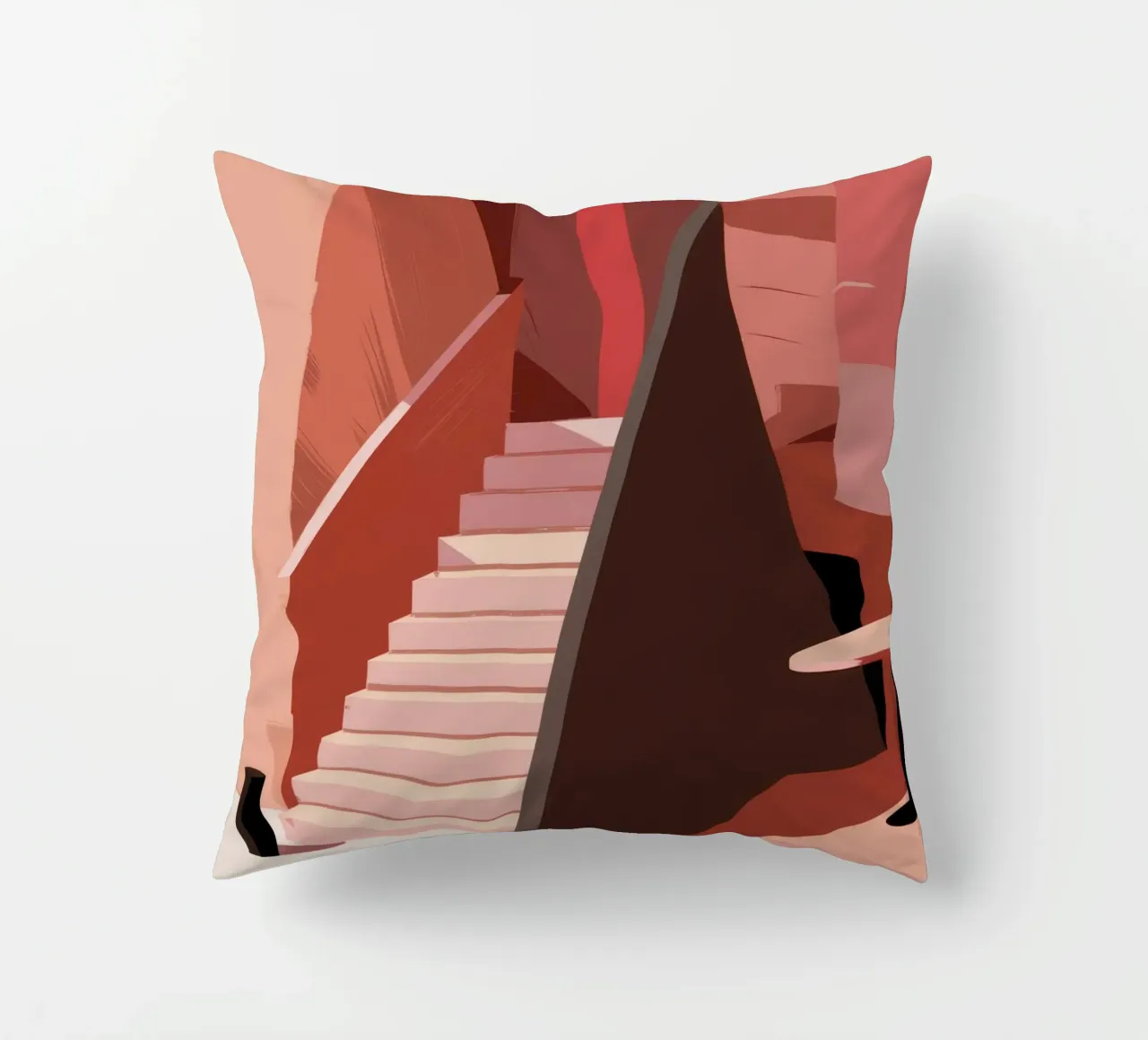 Scala monocromatica rosa cuscino da Jasper Rune