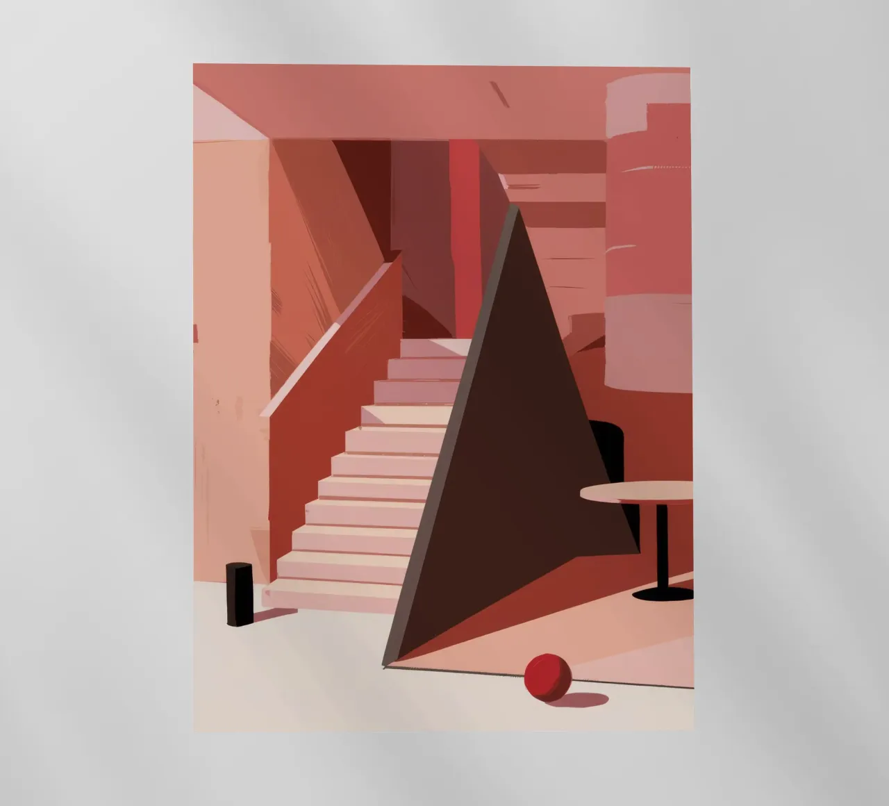 Scala monocromatica rosa pellicola backlit da Jasper Rune