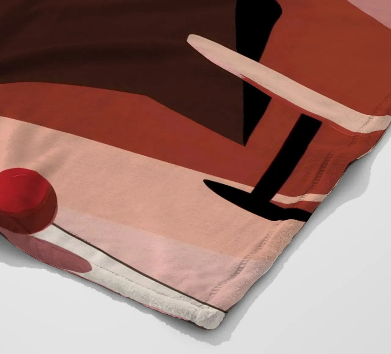 Scala monocromatica rosa coperta in pile da Jasper Rune