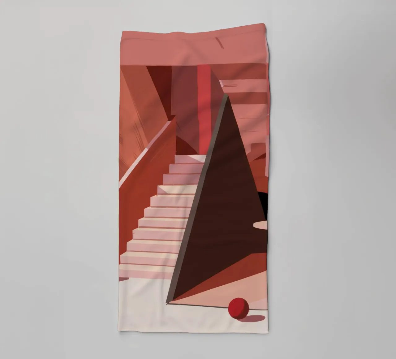 Scala monocromatica rosa asciugamano da bagno da Jasper Rune