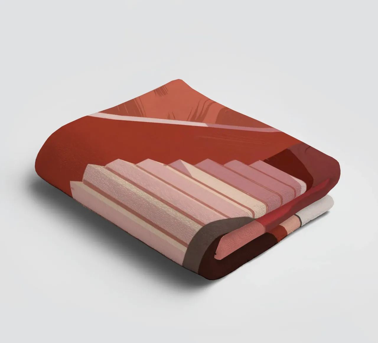 Scala monocromatica rosa asciugamano da bagno da Jasper Rune