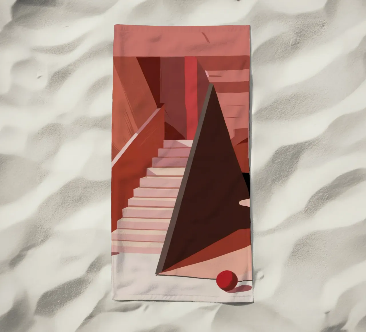 Scala monocromatica rosa telo mare da Jasper Rune