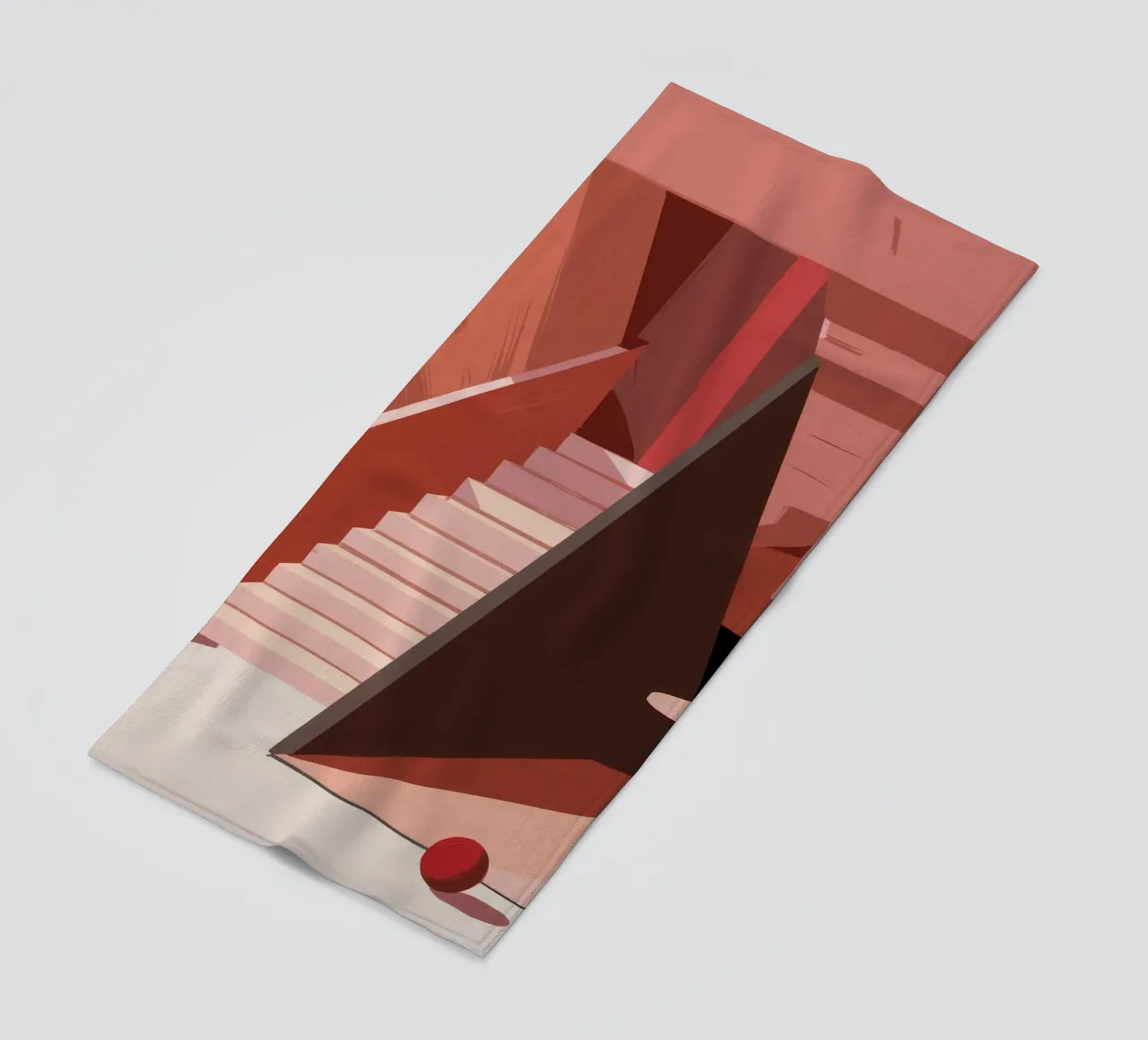 Scala monocromatica rosa telo mare da Jasper Rune