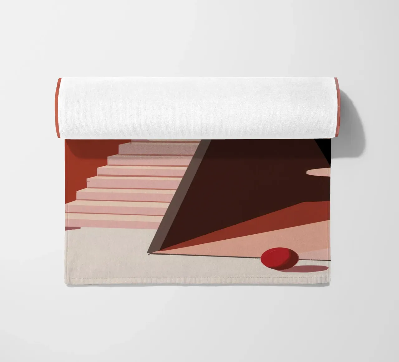 Scala monocromatica rosa telo mare da Jasper Rune