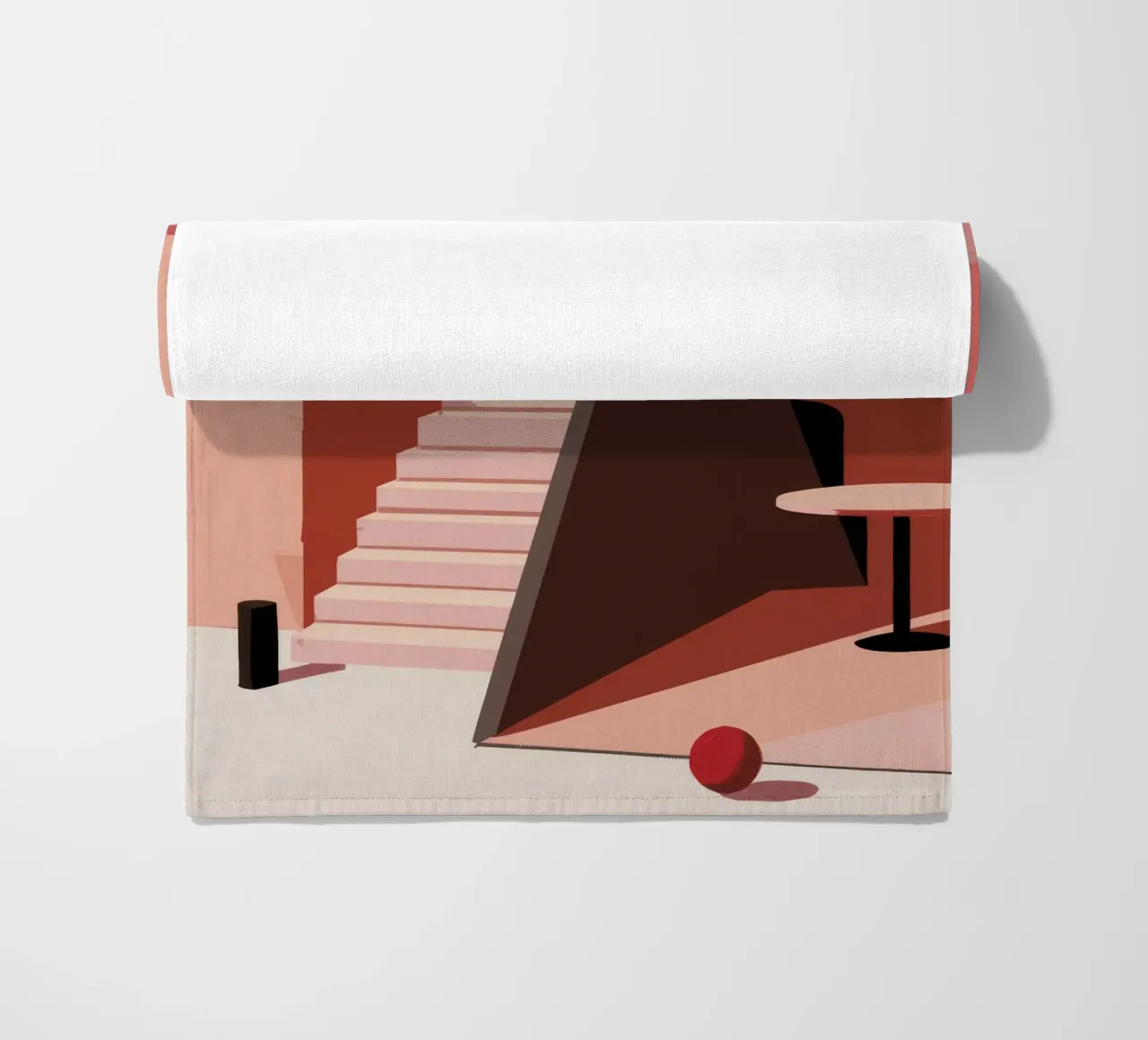 Scala monocromatica rosa telo mare da Jasper Rune