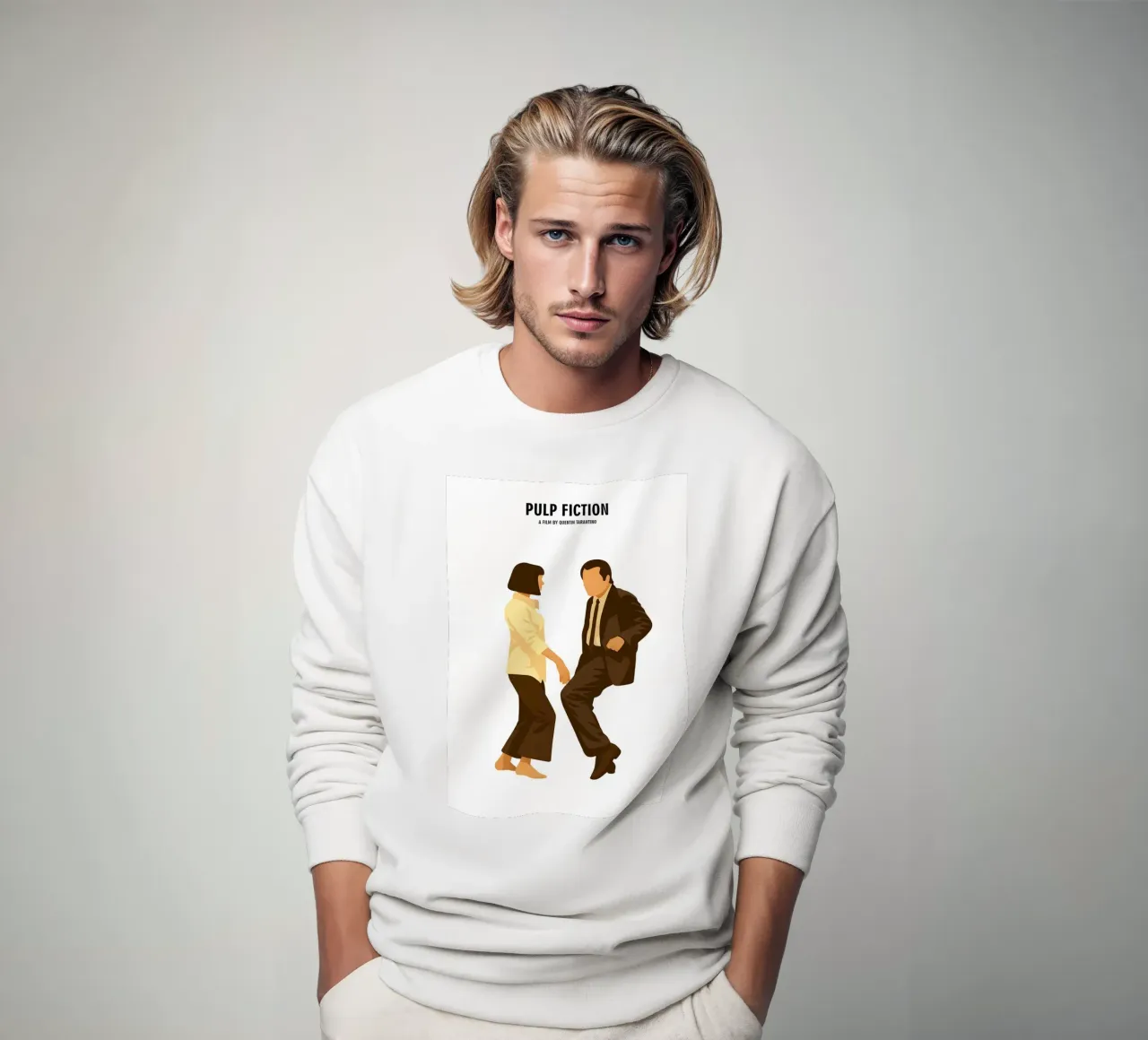 Pulp Fiction Minimalist felpa da MoviesArt