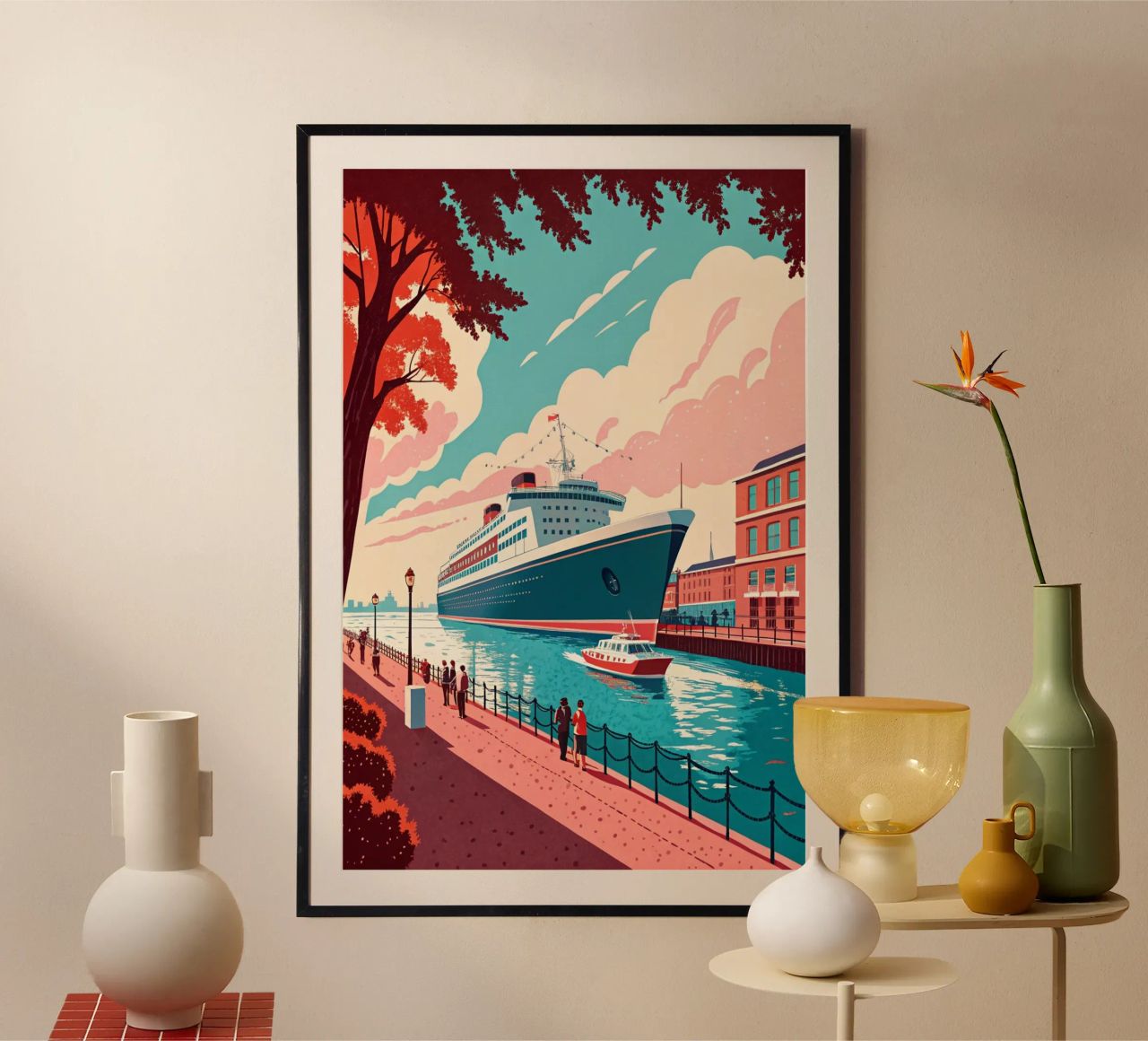 southampton city drawing for traveling lover poster by sichanhan