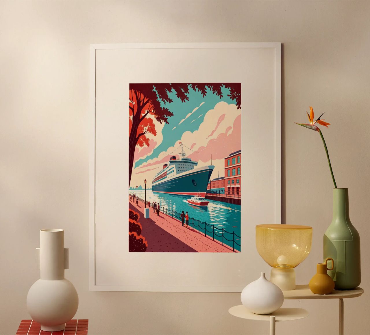 southampton city drawing for traveling lover poster by sichanhan