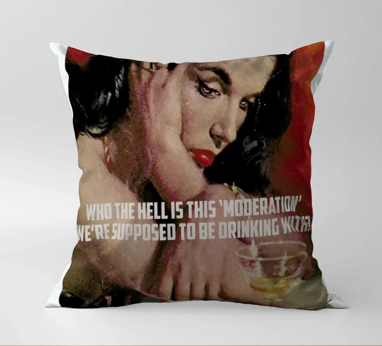 Who The Hell Is This cuscino da Gallery Print and Art Limited