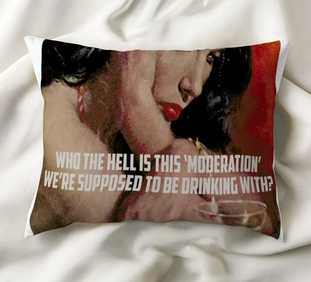 Who The Hell Is This cuscino da Gallery Print and Art Limited