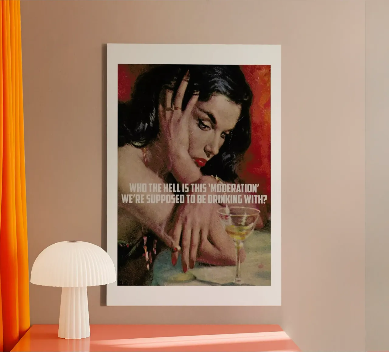 Who The Hell Is This tela con Cornice a cassetta da Gallery Print and Art Limited