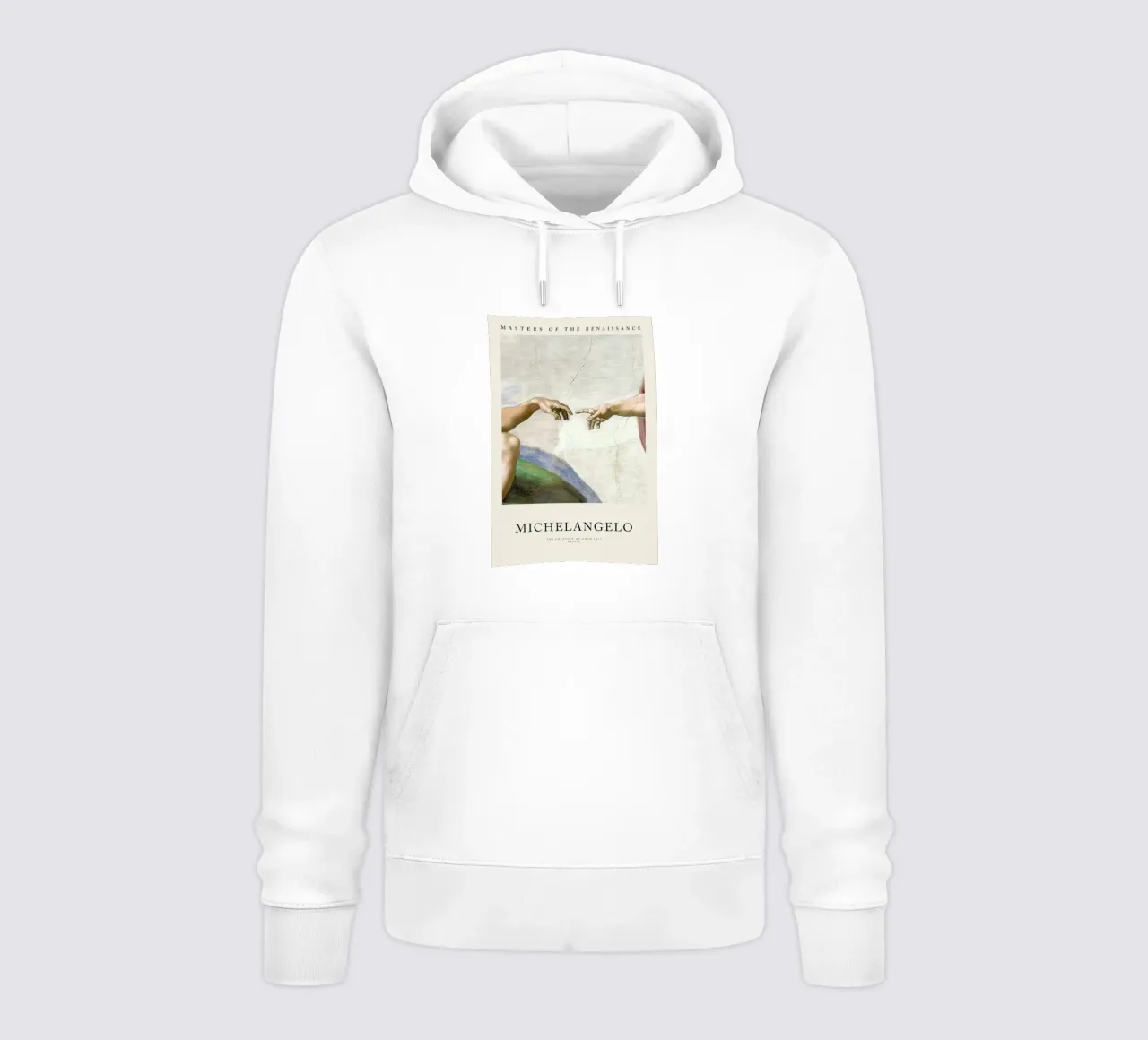 Michelangelo - The Creation of Adam sudadera con capucha de Vintage by JUNIQE
