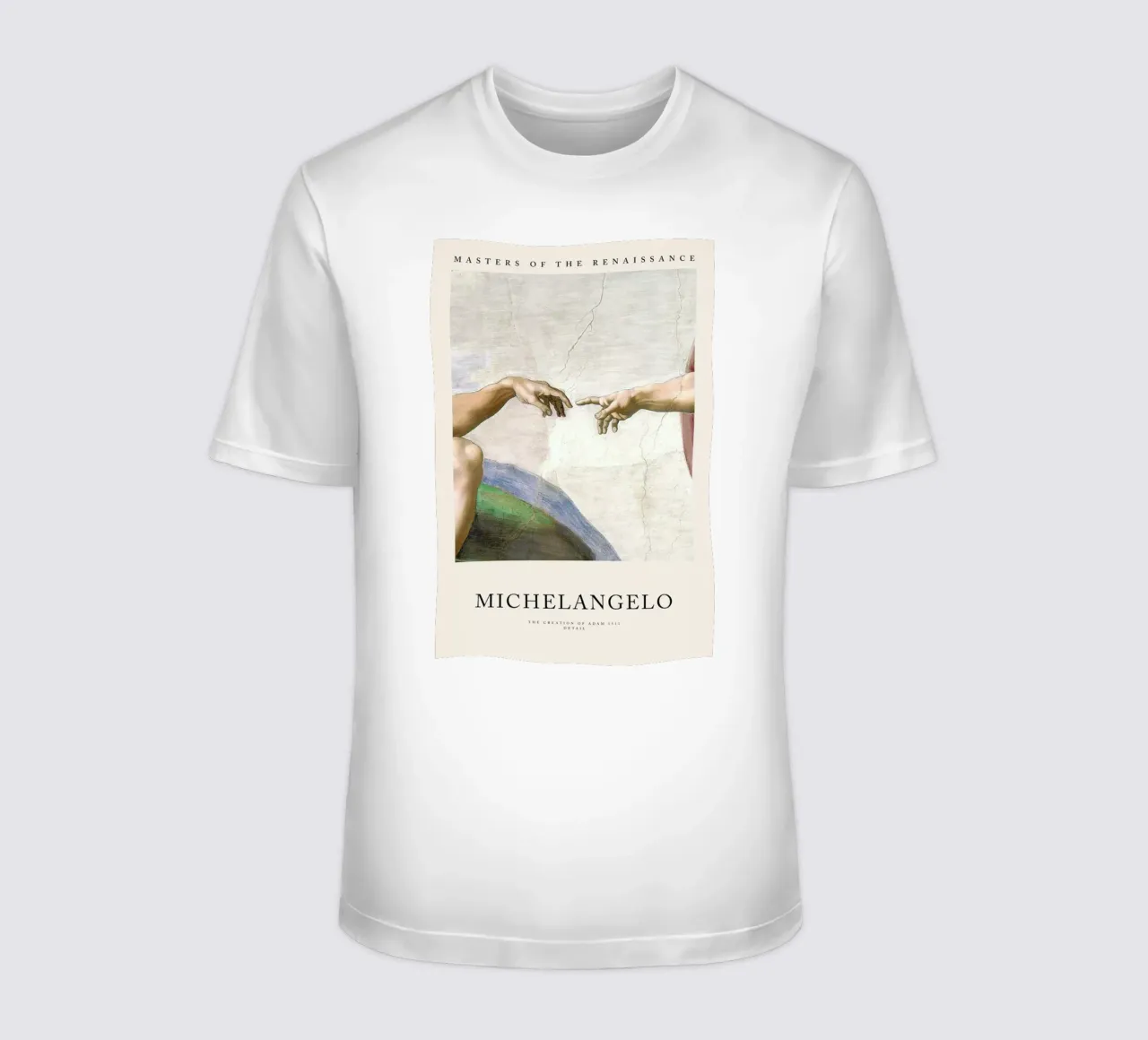 Michelangelo - The Creation of Adam t-shirt da Vintage by JUNIQE