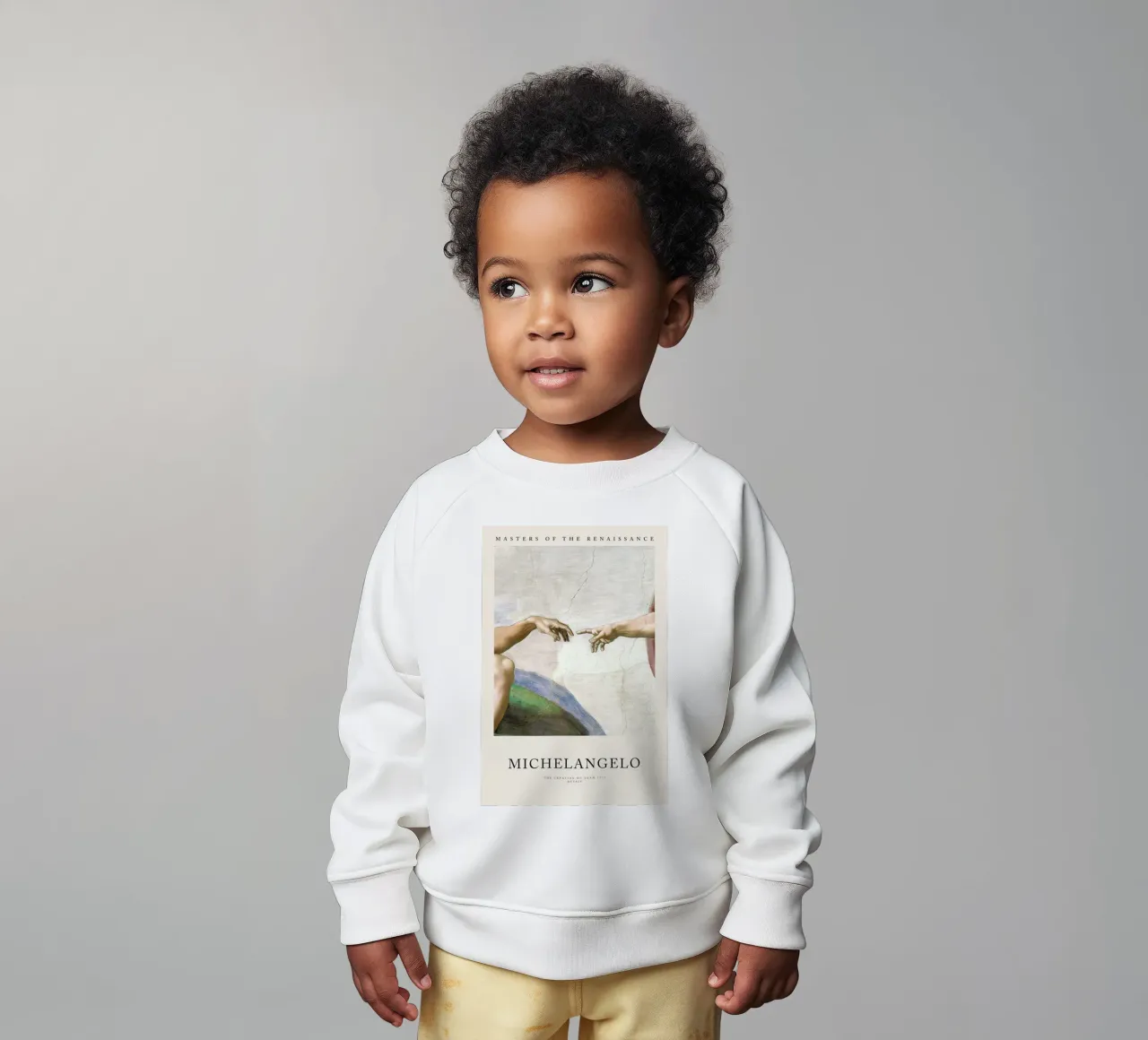 Michelangelo - The Creation of Adam felpa neonato da Vintage by JUNIQE