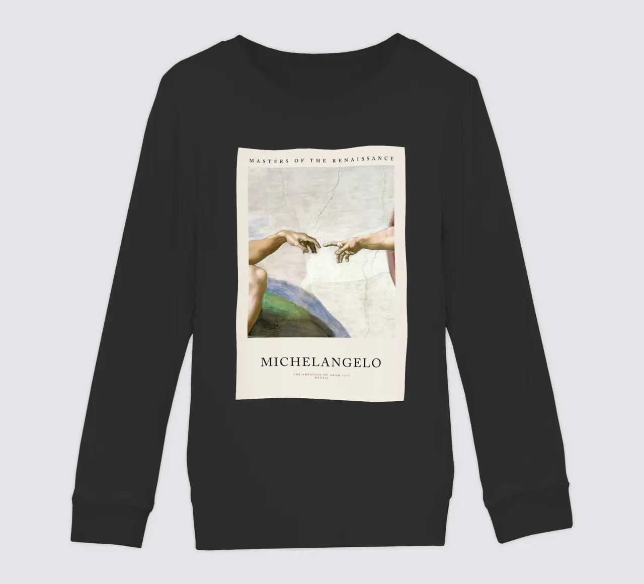 Michelangelo - The Creation of Adam felpa bambino da Vintage by JUNIQE