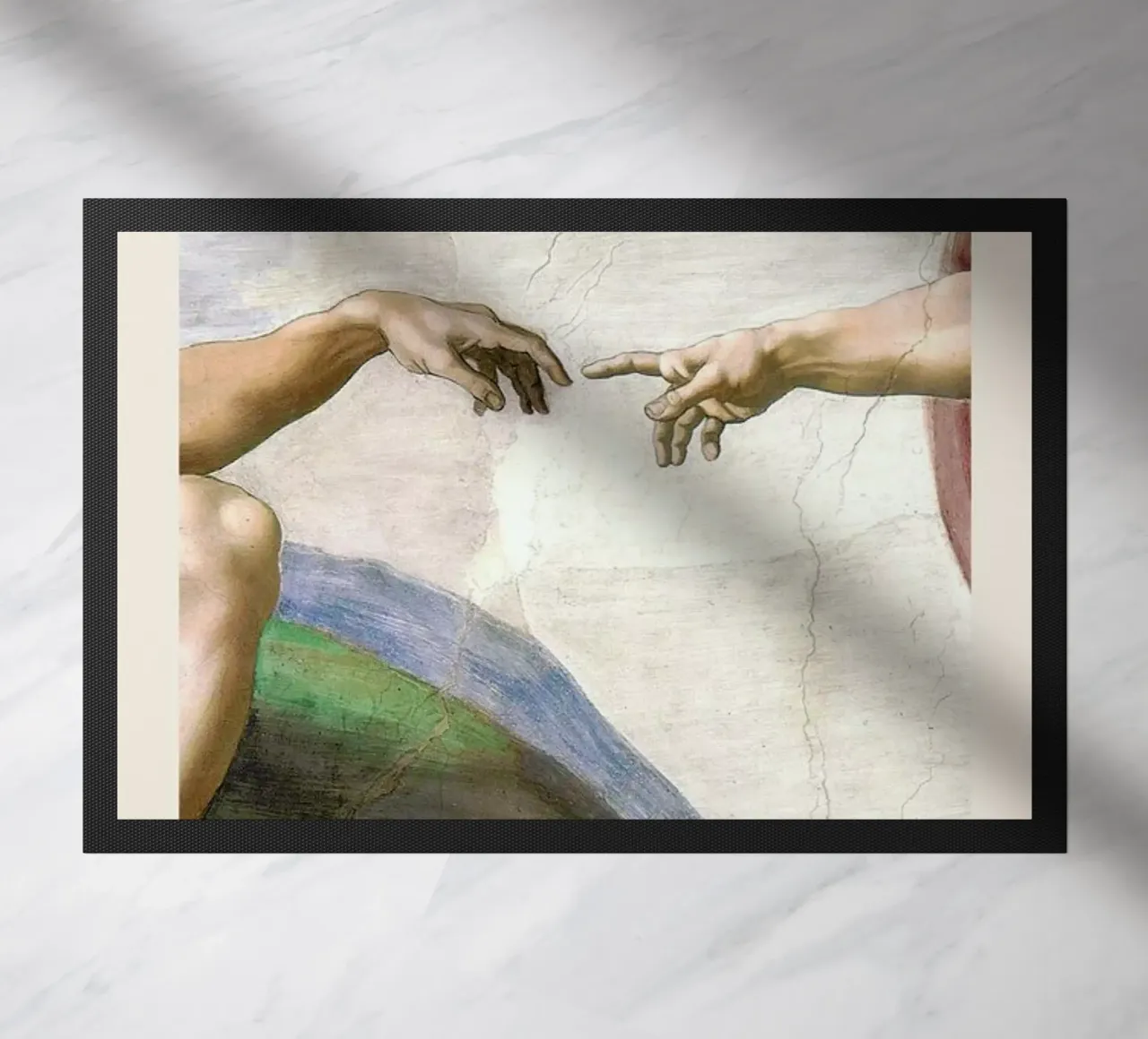 Michelangelo - The Creation of Adam zerbino da Vintage by JUNIQE