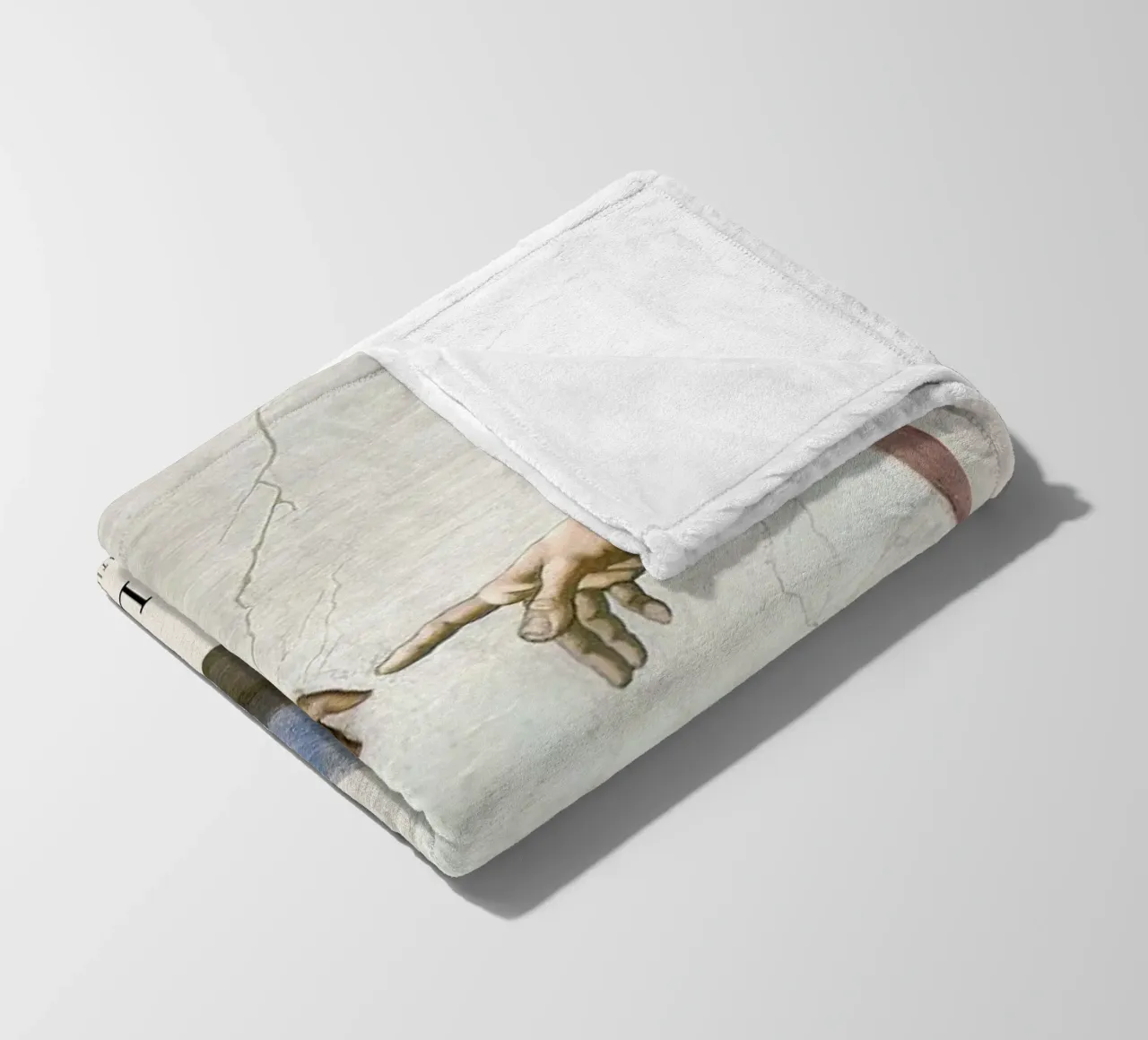 Michelangelo - The Creation of Adam coperta in pile da Vintage by JUNIQE