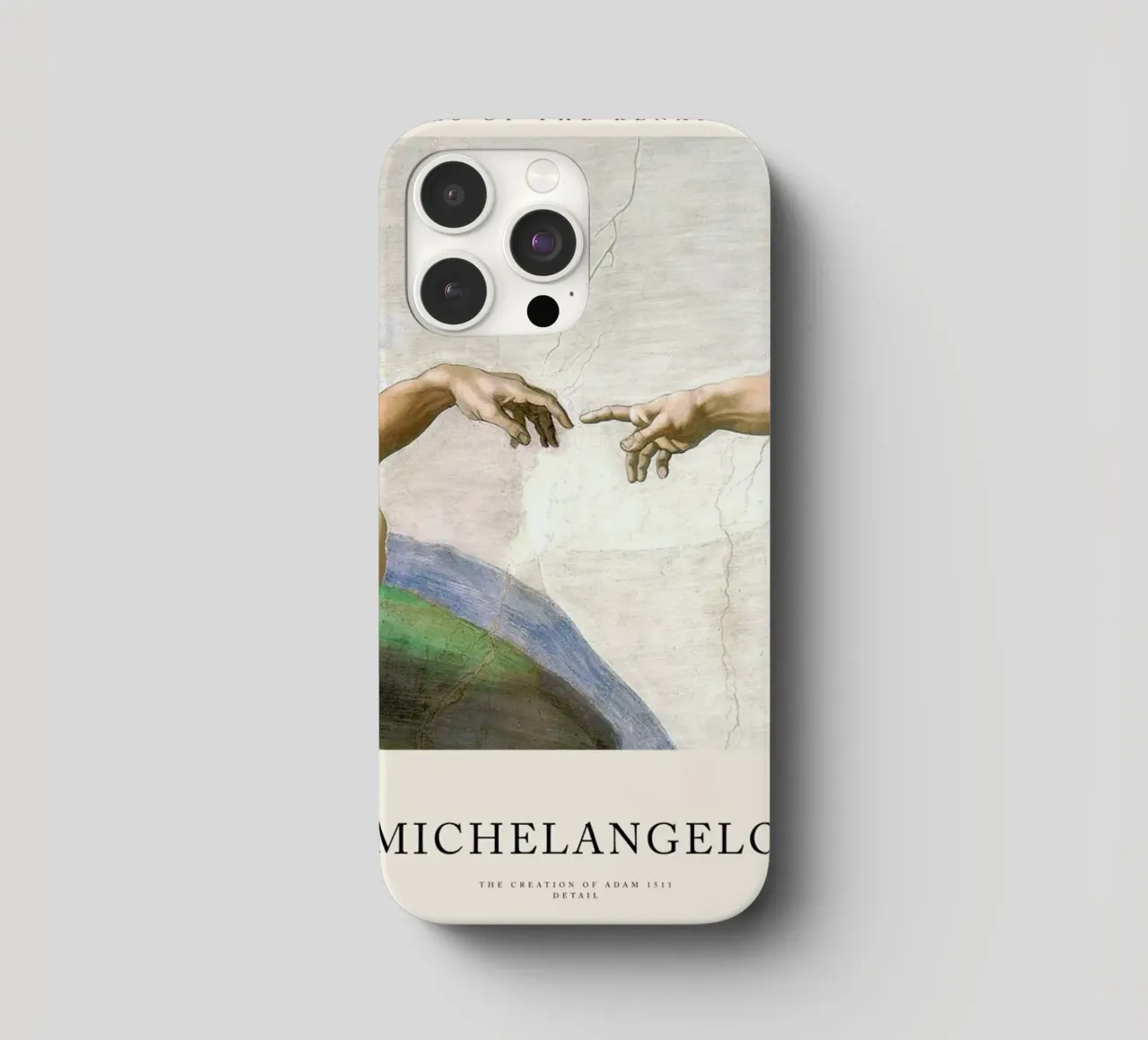 Michelangelo - The Creation of Adam cover iphone da Vintage by JUNIQE