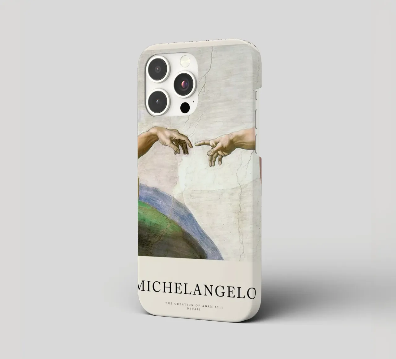 Michelangelo - The Creation of Adam cover iphone da Vintage by JUNIQE