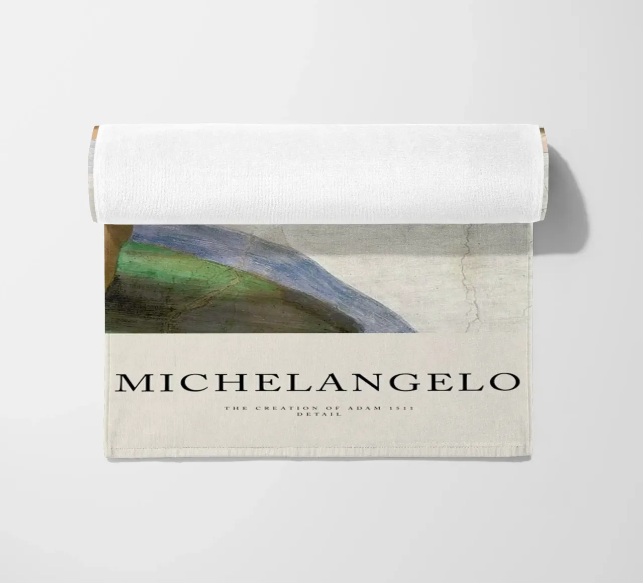 Michelangelo - The Creation of Adam telo mare da Vintage by JUNIQE