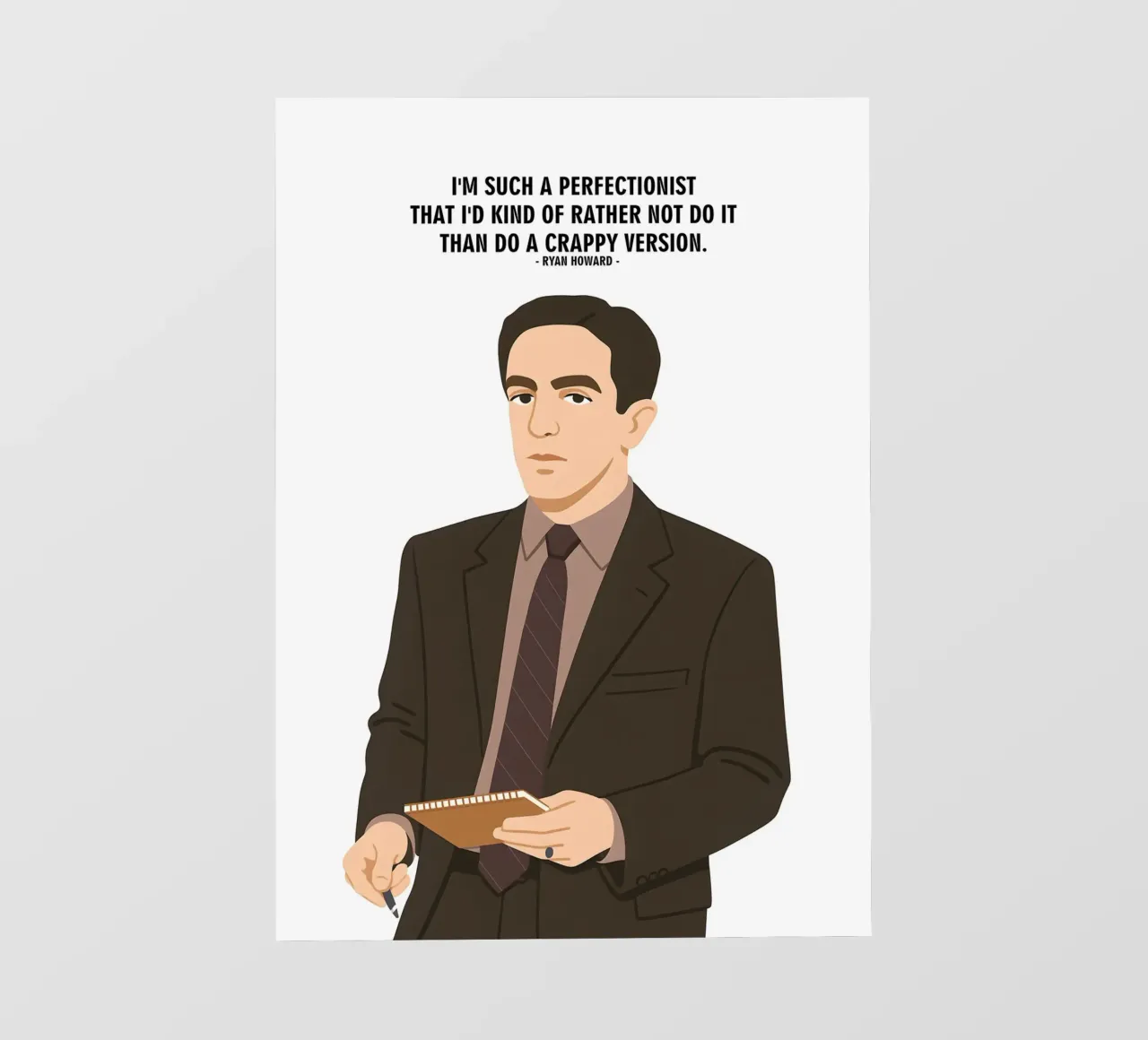 Ryan Howard The Office quotes Backlit Folie von MoviesArt