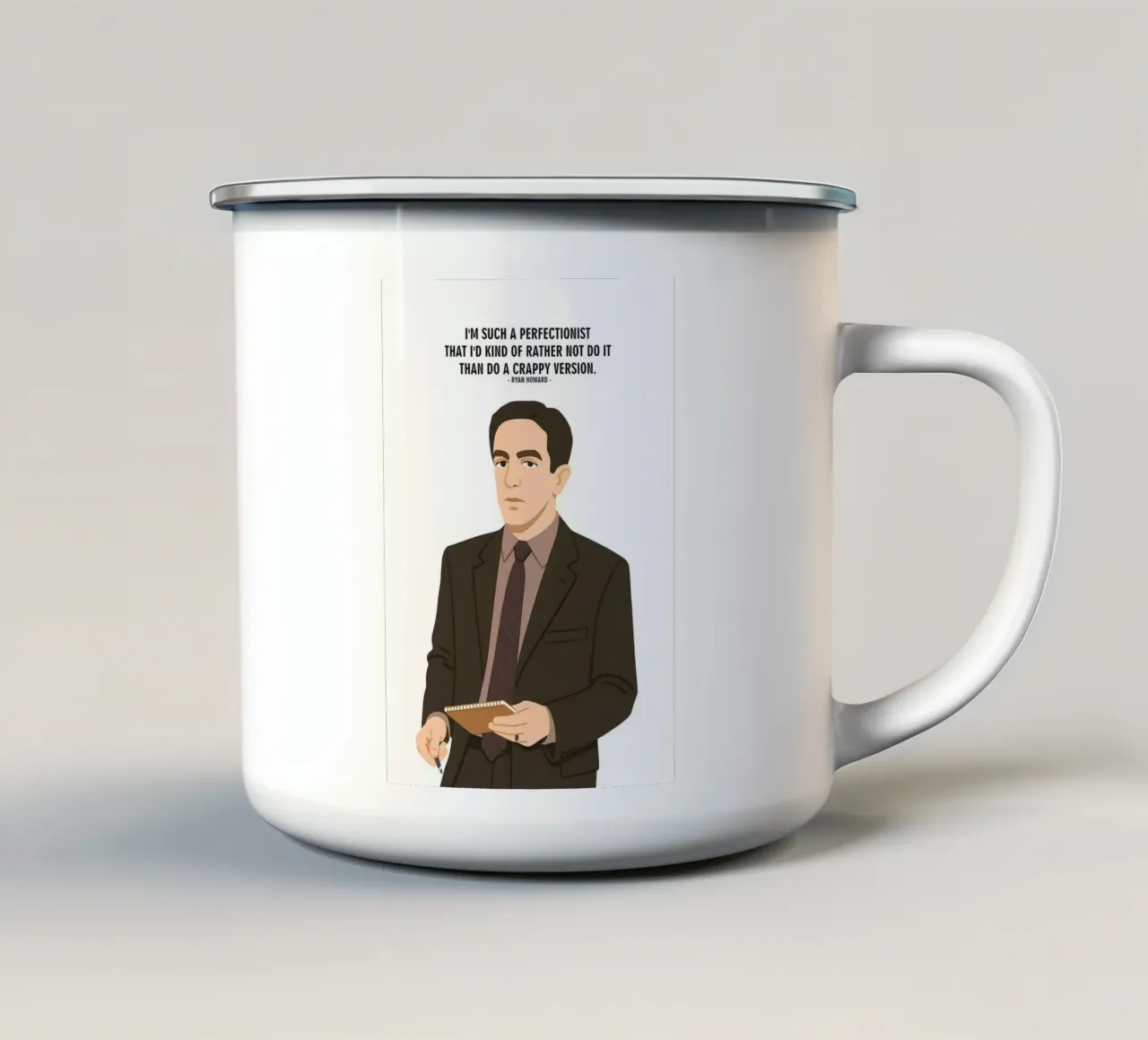 Ryan Howard The Office quotes tazza in smalto da MoviesArt