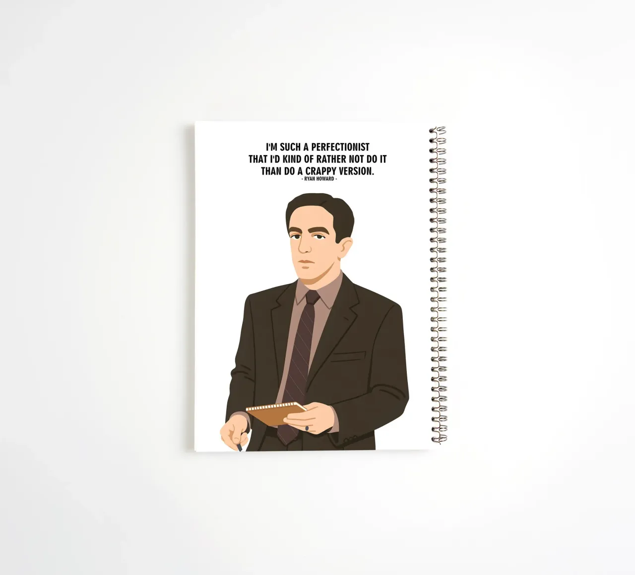 Ryan Howard The Office quotes spiral notebook by MoviesArt