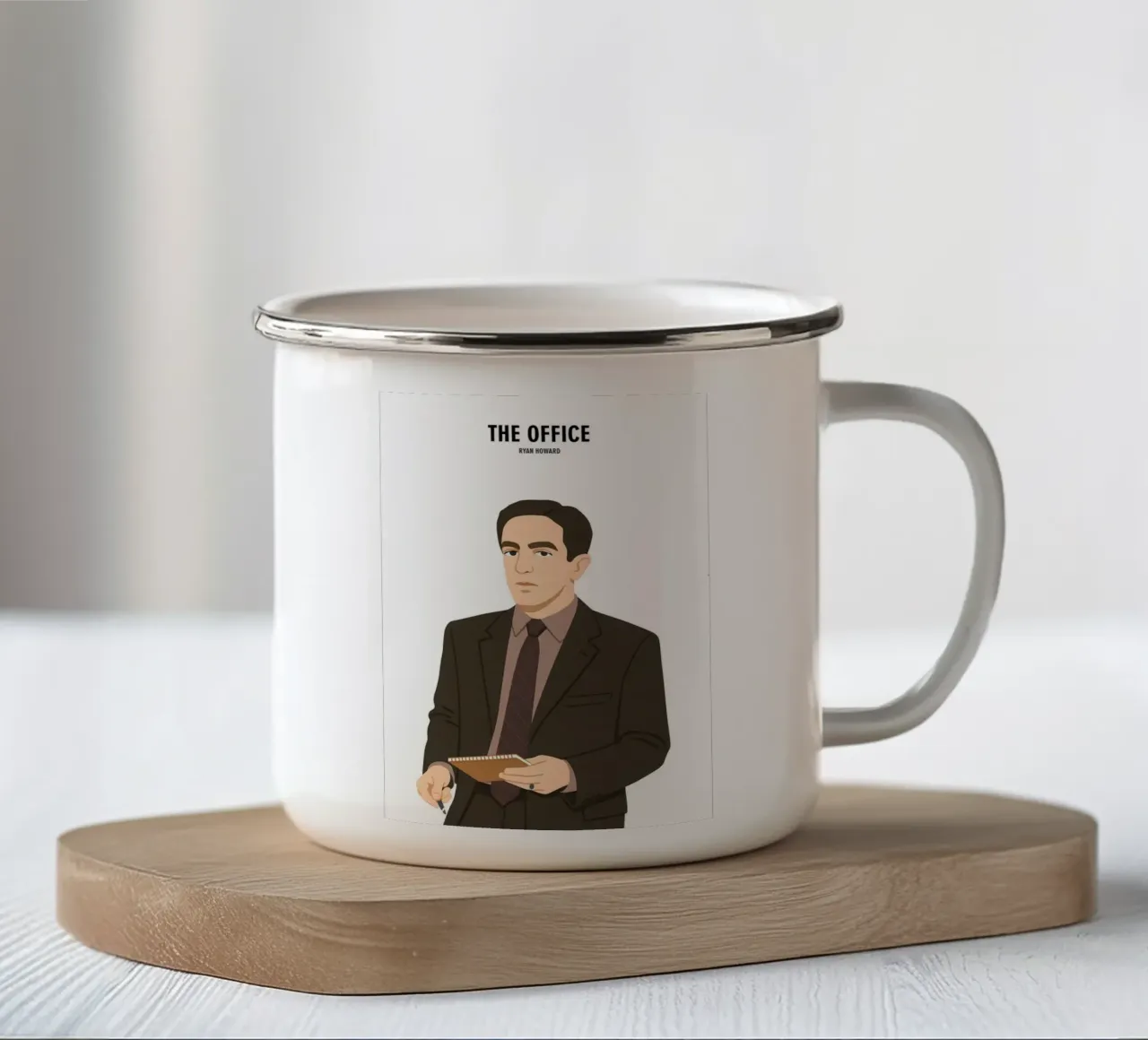 Ryan Howard The Office tazza in smalto da MoviesArt
