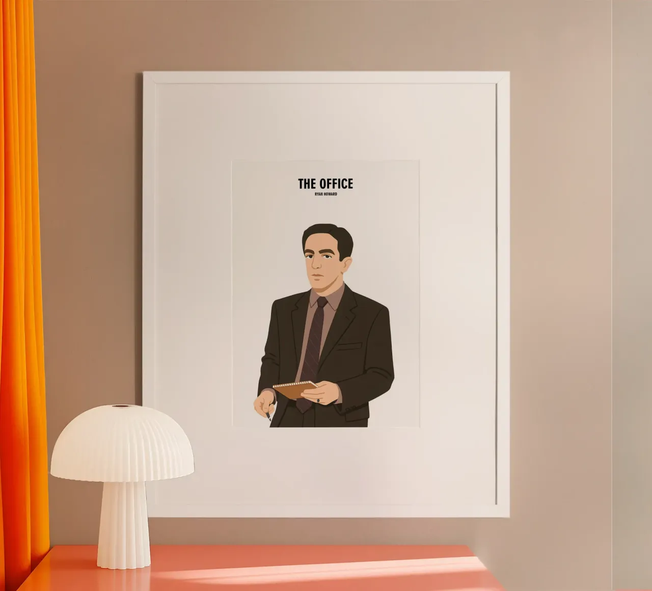Ryan Howard The Office Hahnemühle von MoviesArt