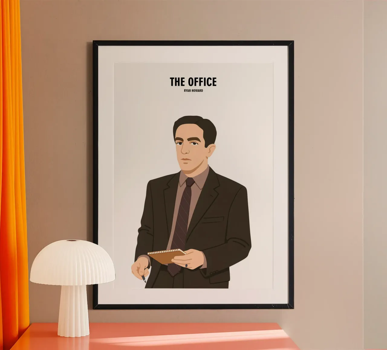 Ryan Howard The Office Hahnemühle von MoviesArt
